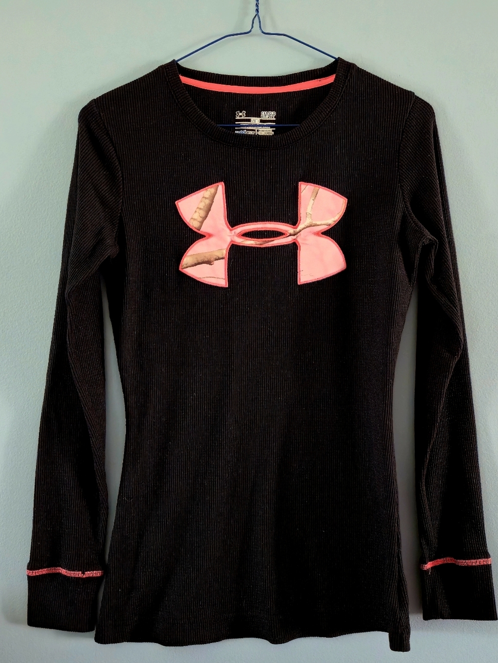 Under Armour Waffle Long Sleeve Base Layer Top Ladies Small